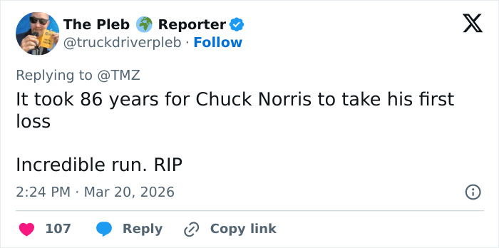 Action Star Chuck Norris Passes Away At 86 After Medical Emergency In Hawaii