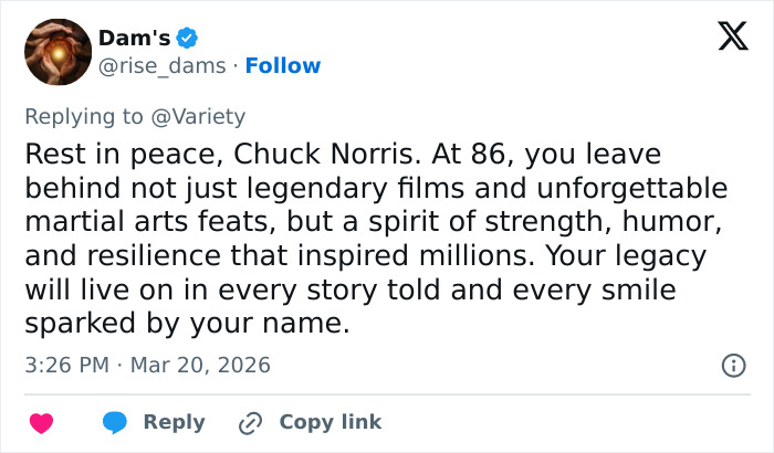 Chuck Norris&rsquo;s Heartbreaking Final Post Before His Passing At 86