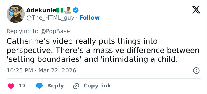 Tweet discussing Chappell Roan&rsquo;s excuses for bodyguard berating daughter, highlighting Jude Law&rsquo;s ex&rsquo;s reaction.