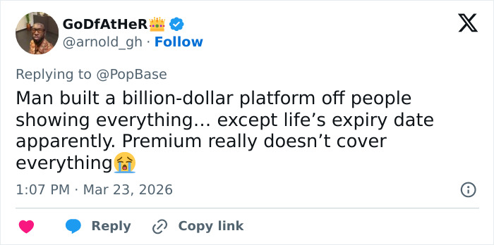 "Semana sem conteúdo como homenagem": Criador da plataforma de entretenimento adulto mais lucrativa do mundo morre aos 43 anos, provocando reações acaloradas