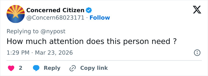 Screenshot of a tweet questioning attention, related to influencer speaking out after inappropriate Disney World outfit complaints.