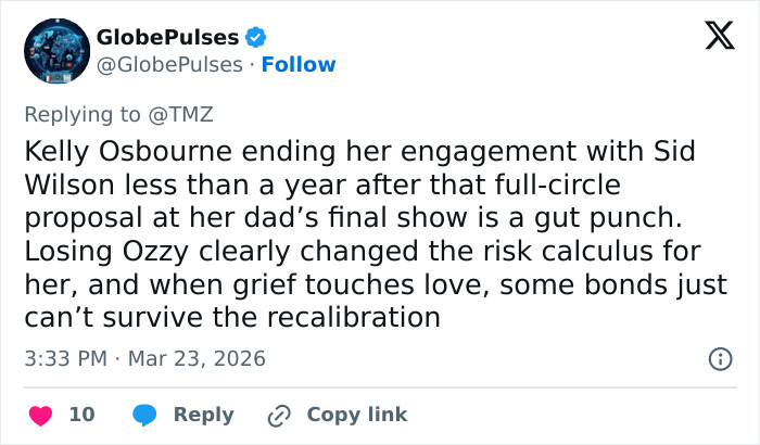 Kelly Osbourne and fiancé Sid Wilson reportedly split after her dramatic transformation, ending their engagement.