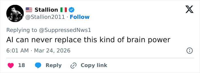 Social media post showing a user commenting on viral video of spring breakers answering news questions vapidly.