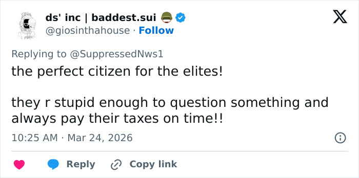 Tweet about spring breakers answering news questions in vapid ways, highlighting ignorance and blind compliance with elites.