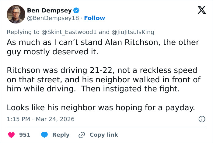 Nova reviravolta no caso de Alan Ritchson enquanto a polícia toma decisão sobre as acusações da estrela de ‘Reacher’