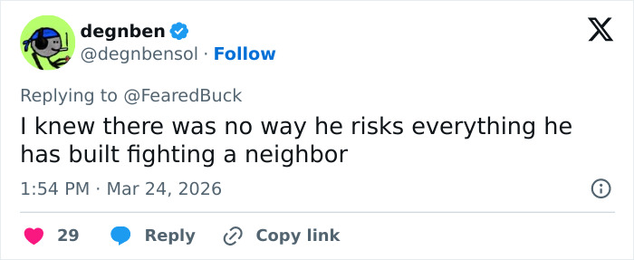 Tweet discussing Alan Ritchson’s bodycam footage revealing details of a brutal neighbor confrontation.
