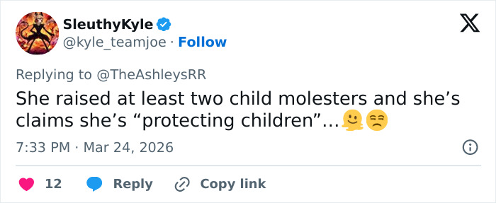 Screenshot of a tweet criticizing Michelle Duggar in a heated confrontation after bailing daughter-in-law out of jail.