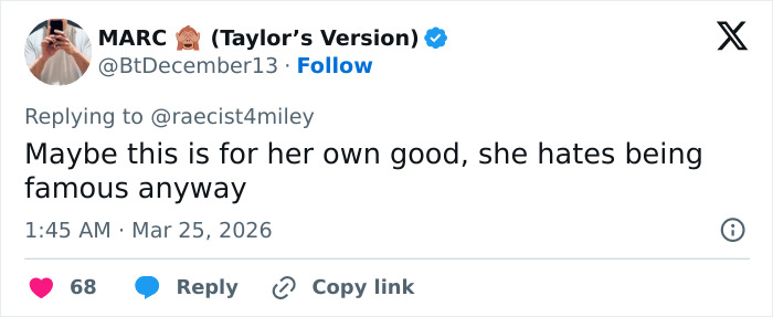 Screenshot of a tweet discussing fans turning over security guard’s treatment of Jude Law’s daughter and Chappell Roan’s background.