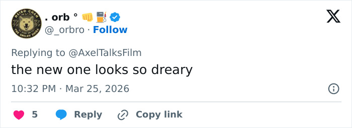 Screenshot of a social media reply criticizing the Harry Potter reboot during backlash discussions. Screenshot of a social media reply criticizing the Harry Potter reboot during backlash discussions.