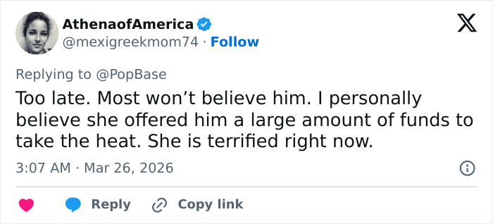 Tweet discussing the security guard at the center of Chappell Roan and Jude Law's daughter controversy.