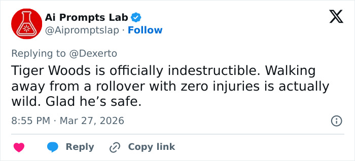 Tiger Woods Arrested For DUI Following Rollover Crash In Florida