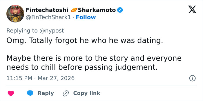 Tweet text reacting to Vanessa Trump reportedly giving Tiger Woods a fierce ultimatum after his DUI arrest.