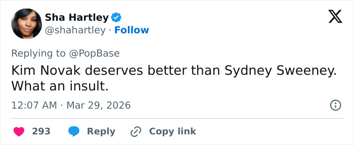 Kim Novak Has A Brutal Response After Sydney Sweeney Was Picked For Her Biopic