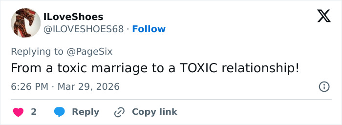 Social media post reacting to Vanessa Trump reportedly giving Tiger Woods a fierce ultimatum after DUI arrest.