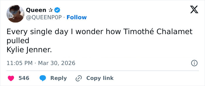 Screenshot of a tweet expressing fans' confusion over Timothée Chalamet and Kylie Jenner's relationship after new beach photos. Screenshot of a tweet expressing fans' confusion over Timothée Chalamet and Kylie Jenner's relationship after new beach photos.