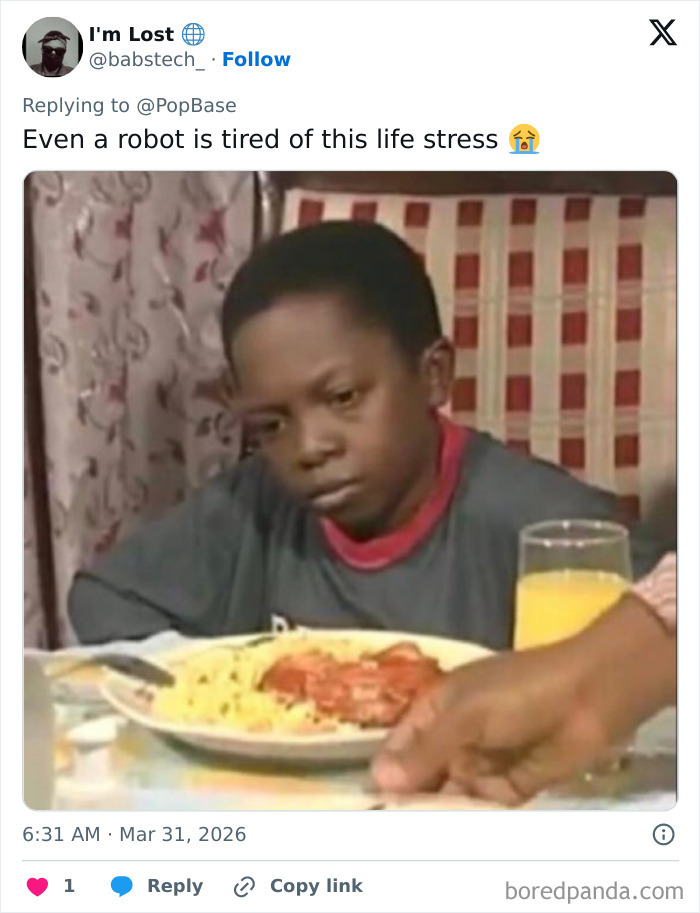 Boy looking tired and frustrated at a table, relating to Disney’s animatronic Olaf suddenly collapsing moment.