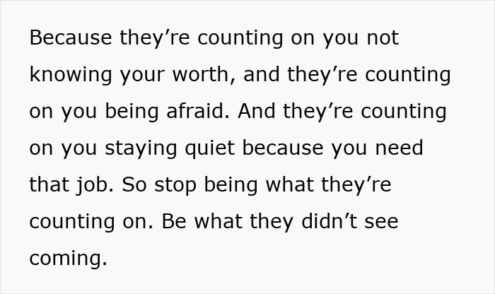 Motivational message about knowing your worth and resisting pressure, related to HR dumbfounded when employee refuses training. Motivational message about knowing your worth and resisting pressure, related to HR dumbfounded when employee refuses training.