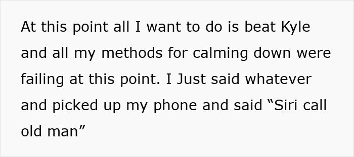 Text excerpt showing frustration after boyfriend lets girlfriend use his apartment to meet her ex.