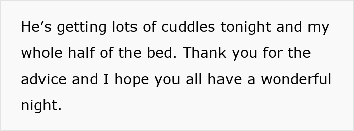 Text expressing gratitude for advice and mentioning a dog getting cuddles, highlighting neglectful owner dog health problems.