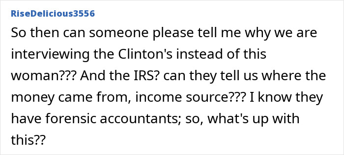 Screenshot of a forum comment questioning interviews while referencing Epstein guard&rsquo;s incriminating words about his passing.