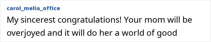 User comment expressing sincere congratulations and joy related to the most beautiful girl in the world&rsquo;s engagement to French DJ.