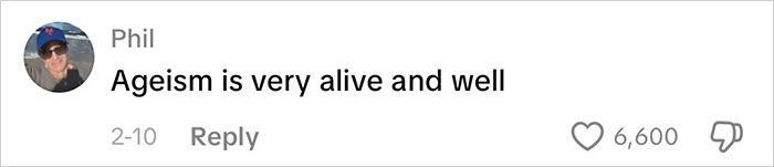 Comment on social media by user Phil stating ageism is very alive and well, reflecting employee resistance and HR challenges. Comment on social media by user Phil stating ageism is very alive and well, reflecting employee resistance and HR challenges.
