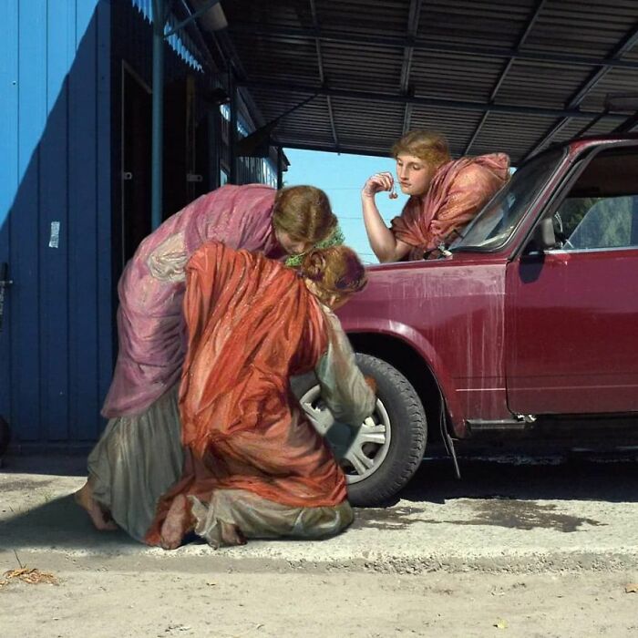 Artist Places People From Classical Paintings Into Modern Reality And They Fit Just Right