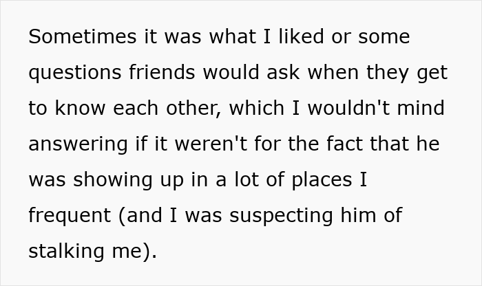 Man Starts Running Into Friend's BF Everywhere He Goes, Can't Shake Off The Feeling Of Being Stalked Man Starts Running Into Friend's BF Everywhere He Goes, Can't Shake Off The Feeling Of Being Stalked