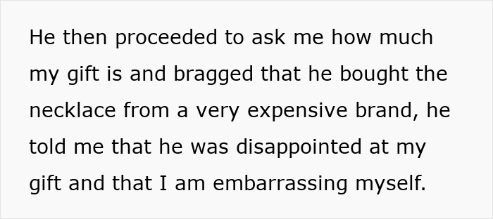 Lady Aghast After "Perfect" BF Displays His Red Flags By Mocking Her Gift In Front Of Their Friends