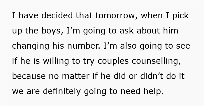 Text excerpt of a woman suspecting her husband is a psychopath and considering couples counselling for help. Text excerpt of a woman suspecting her husband is a psychopath and considering couples counselling for help.
