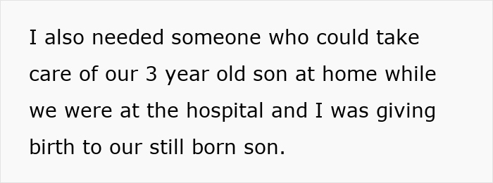 Text describing a man&rsquo;s self-absorbed behavior using his grandson&rsquo;s funeral as a stage for breakup drama.