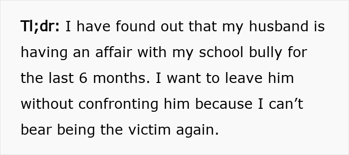 Text excerpt about woman&rsquo;s life turning upside down after accidentally uncovering husband&rsquo;s affair, describing her struggle.