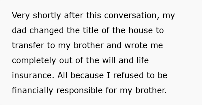 Dad Expects Daughter To Support Moocher Bro After He's Gone, Kicks Her Out Of Will As She Says No