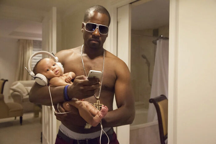 Kanye And His Baby