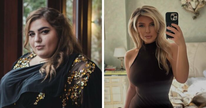 Before and after photos showing an unbelievable transformation of a woman who totally changed her life in 3 years.