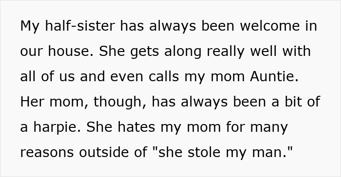 Text about a bride horrified after uncovering why her dad cut off his family, regretting inviting them to the wedding.