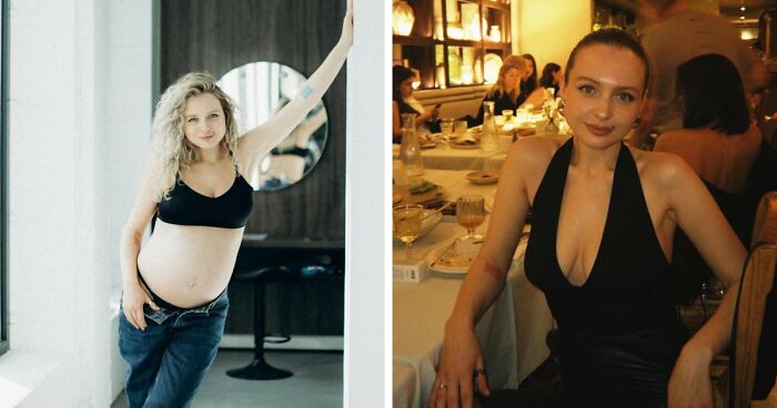 Side-by-side photos showing incredible transformations of a woman highlighting life-changing progress in three years.