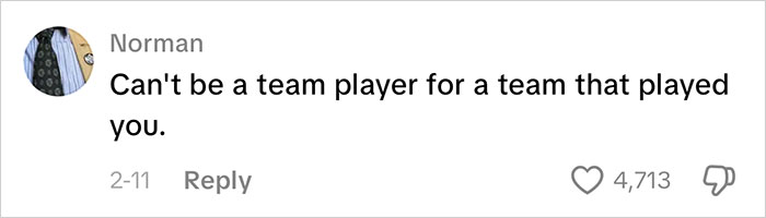 Comment on social media showing employee refusing to train new hire for free, sparking HR confusion and resistance to firing. Comment on social media showing employee refusing to train new hire for free, sparking HR confusion and resistance to firing.
