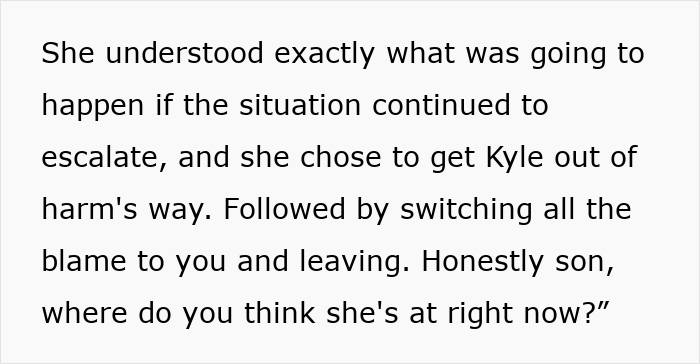 Text excerpt from story about boyfriend letting girlfriend use his apartment to meet her ex, then losing his temper after learning truth.