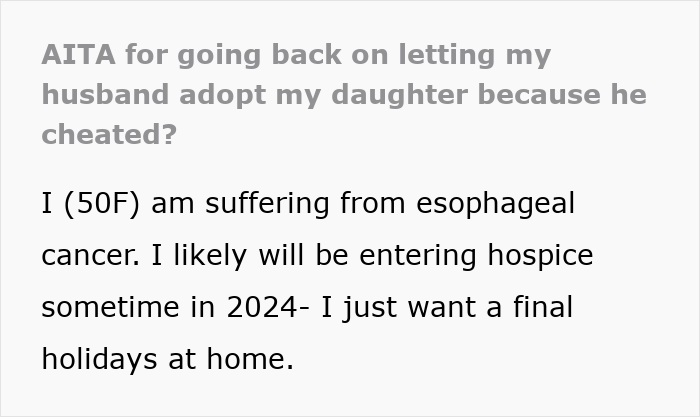 Mom With Cancer Doesn't Want Cheater Hubby To Adopt Her Kid, He Tries To Emotionally Blackmail Her