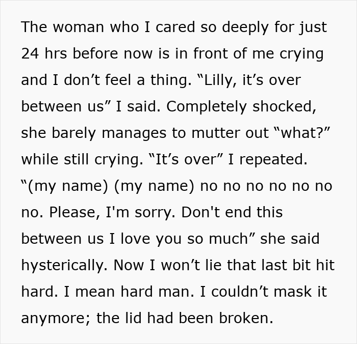 Couple in a tense conversation after boyfriend lets girlfriend use his apartment to meet her ex and then loses it.