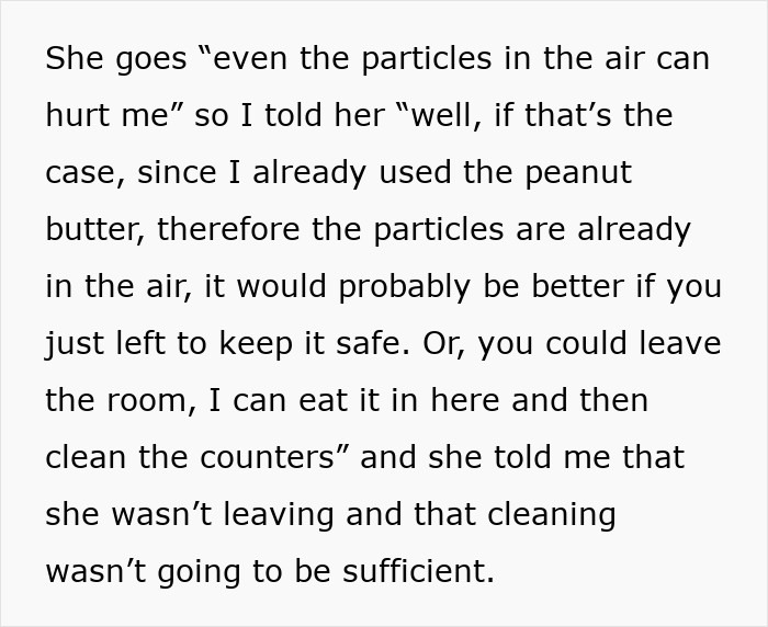 Lady Won't Stop Eating Peanut Butter Because Roomie's Unannounced Guest Is Allergic, Drama Ensues