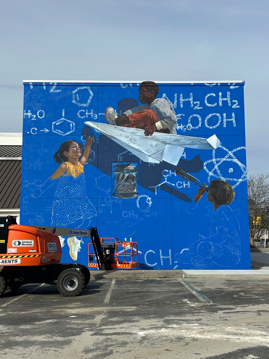 I Created A Giant 3D Optical Illusion Mural In Georgia That Changes Depending On Where You Stand