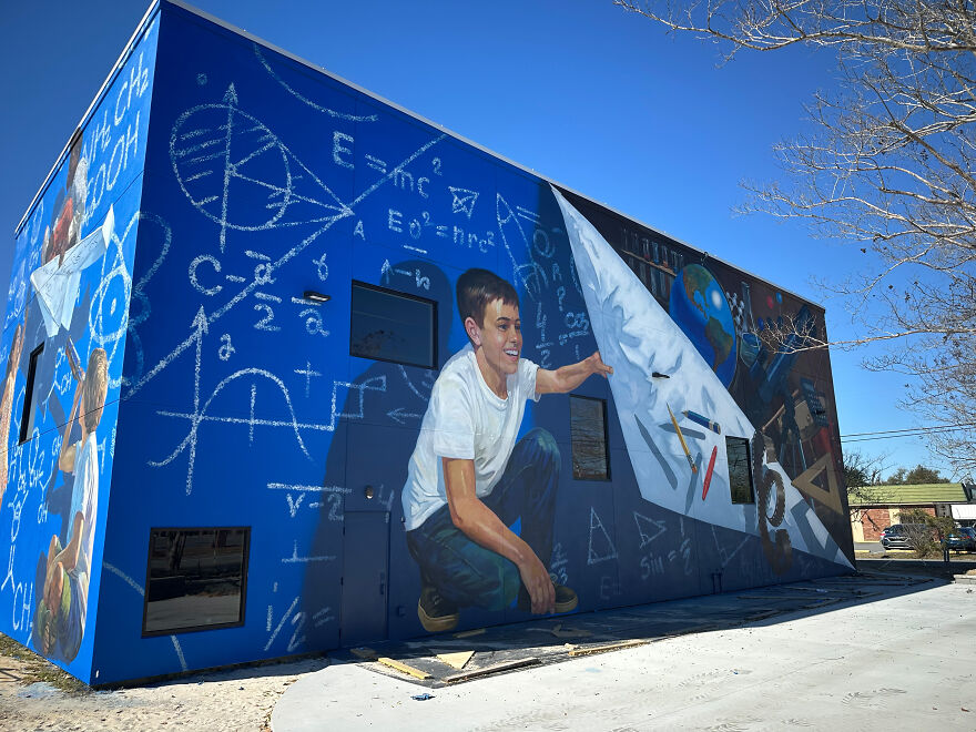 I Created A Giant 3D Optical Illusion Mural In Georgia That Changes Depending On Where You Stand