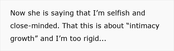 Text message screenshot showing a man feeling crushed after wife says he doesn&rsquo;t excite her and suggests open marriage.