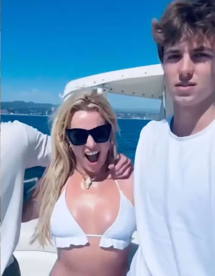 Britney Spears' Clip From Yacht Day With Sons Sparks Conspiracy Theories After Fans Notice Odd Details
