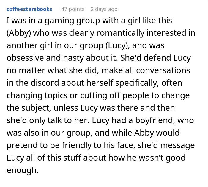 Woman trying to make longtime friend fall in love with her but ends up getting blocked instead online conversation excerpt