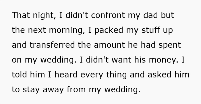 Bride Discovers Dad's Dirty Secret Days Before Wedding And Kicks Him Out, Family Goes Ballistic
