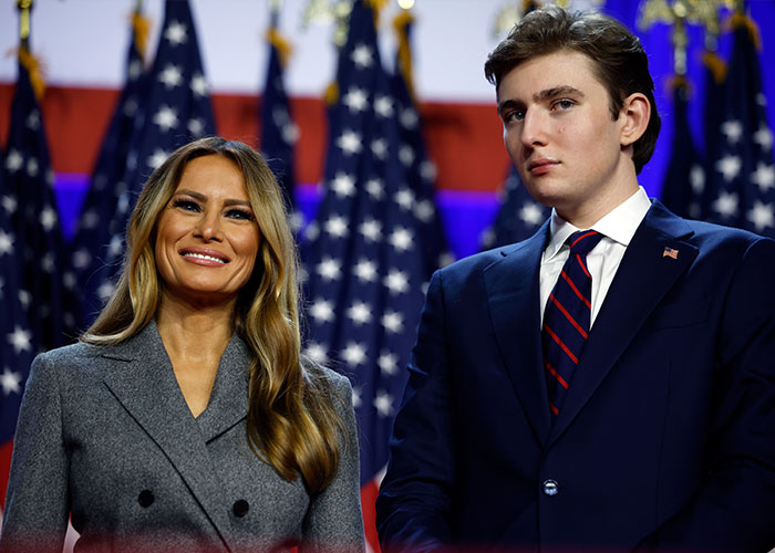 Melania Trump fala sobre vazamento de fotos de Barron e promete consequências