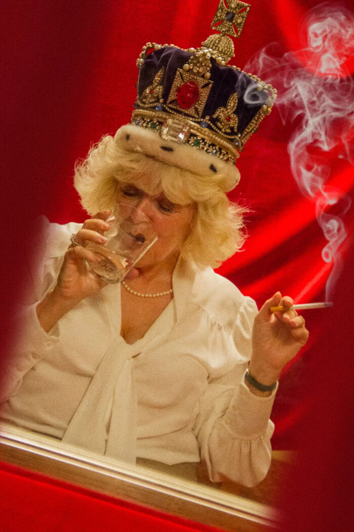 Camilla Wearing The Crown